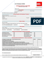 HDFC ERGO General Insurance Company Limited: Hospitalization Claim Form