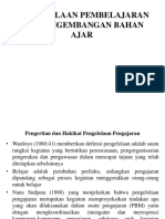 Pengelolaan Pembelajaran Dan Pengembangan Bahan Ajar