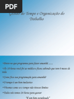 gestão do tempo