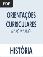 Orientações Curriculares - História - 6º Ao 9º Ano