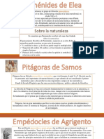 Biofilo Parmenides, Pitagoras y Empedocles