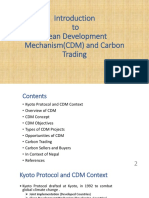 To Clean Development Mechanism (CDM) and Carbon Trading