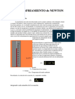 Ley de Enfriamiento de Newton