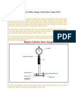 Cara Mengukur Diameter Silinder Dengan Cylinder Bore Gauge