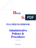 School Teacher Handbook