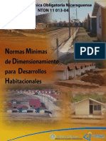 Normas Mínimas de Dimensionamiento para Desarrollos Habitacionales