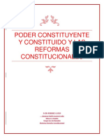 Poder Constituyente y Constituido y Las Reformas Constitucionales