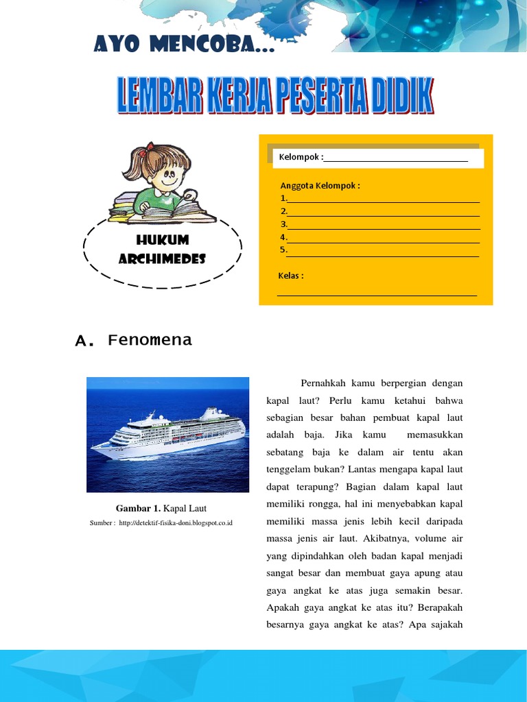 Lkpd Hukum Archimedes