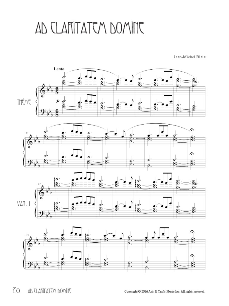 Nostos Jean Michel Blais Piano Sheet Music