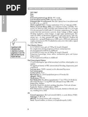 Sample H and P ObGyn