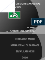 Laporan Mutu Ppi Triwulan III 2016