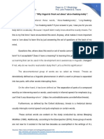 A Discussion Paper: "Why Linguists Freak Out About Abso-Freaking-Lutely"