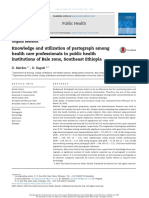 Knowledge and Utilization of Partograph Among Health Care Professionals in Public Health Institutions of Bale Zone, Southeast Ethiopia