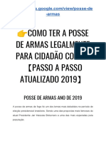 Como Ter A Posse de Armas Legalmente para Cidadão Comum Passo A Passo Atualizado 2019