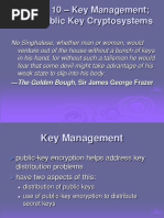 Key Management Other Public Key Cryptosystems: - The Golden Bough, Sir James George Frazer