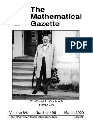 Maths Gazette PDF | PDF | Field (Mathematics) | Group (Mathematics)