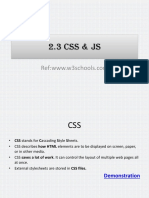 Chapter 2.3 CSS & JS