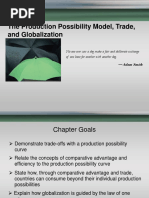 The Production Possibility Model, Trade, and Globalization