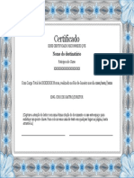 Certificado de curso reconhecido