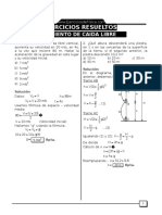 Movimiento de Caida Libre Ejercicios Resueltos