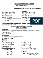 Konsep SPLDV Dan SPTDV