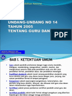 UU No 14 Tahun 2005 Guru Dan Dosen