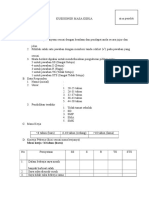 Kuesioner Masa Kerja