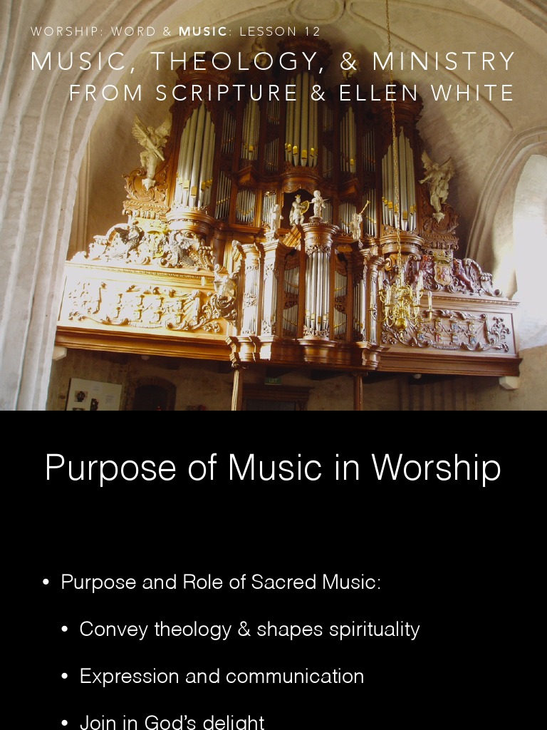 Purpose of Music in Worship PDF Hymns Jesus