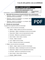 Plano Gerenciamento Comunicações Casa Acessível