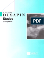 Dusapin Pascal Etudes Pour Piano PDF