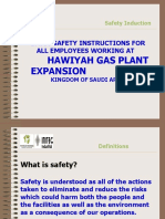 Hawiyah Gas Plant Expansion: Basic Safety Instructions For All Employees Working at