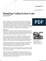 Popular Mechanics Repairing Cooling System Leaks