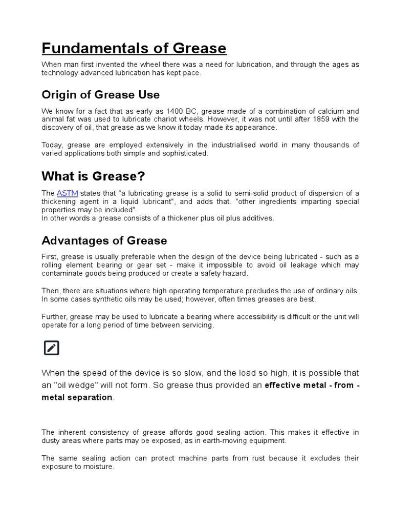 Understanding Grease Fundamentals | PDF | Motor Oil | Viscosity