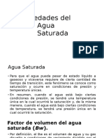  Propiedades Del Agua Saturada y Bajo Saturada