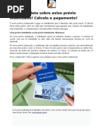 Guia Completo de Pagamento de Aviso Prévio