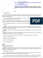 Reglamento para La Comercializacion de Combustibles Liquidos y OPDH