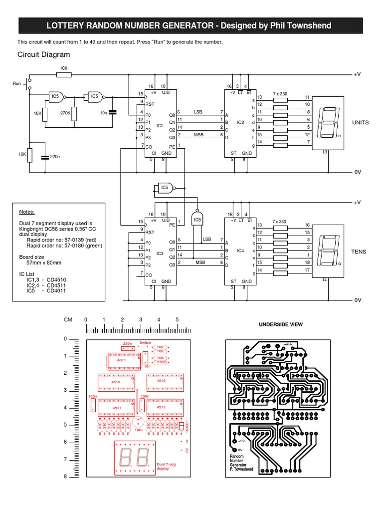 1-49 Random Number Generator | Ingeniería Electrónica | Electrónica