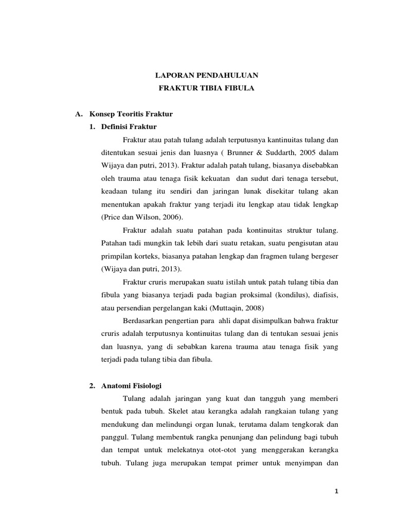 LP Fraktur Tibia Fibula | PDF