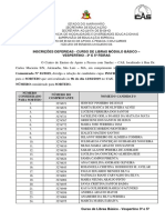 Curso de Libras Básico - Vespertino 3 e 5