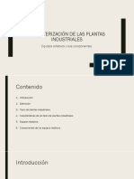 Caracterización de Las Plantas Industriales