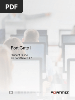 StudentGuide I FortiGAte 5.4