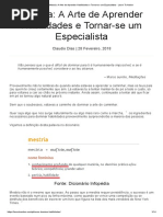 Mestria a Arte de Aprender - Artigo Resumo