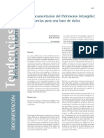 La Documentación Del Patrimonio Intangible PDF