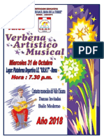 Afiche Verbena 2018