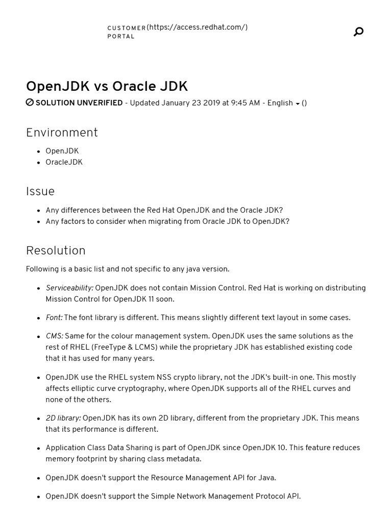 Image Result For Differences Between Oracle Jdk And Openjdk Stack Overflow