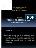 MEDIOS DE DEFENSA DEL CONTRIBUYENT DERECHO PROCESAL FISCAL.pptx