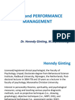 Team and Performance Management: Dr. Henndy Ginting, M.Si., Psikolog