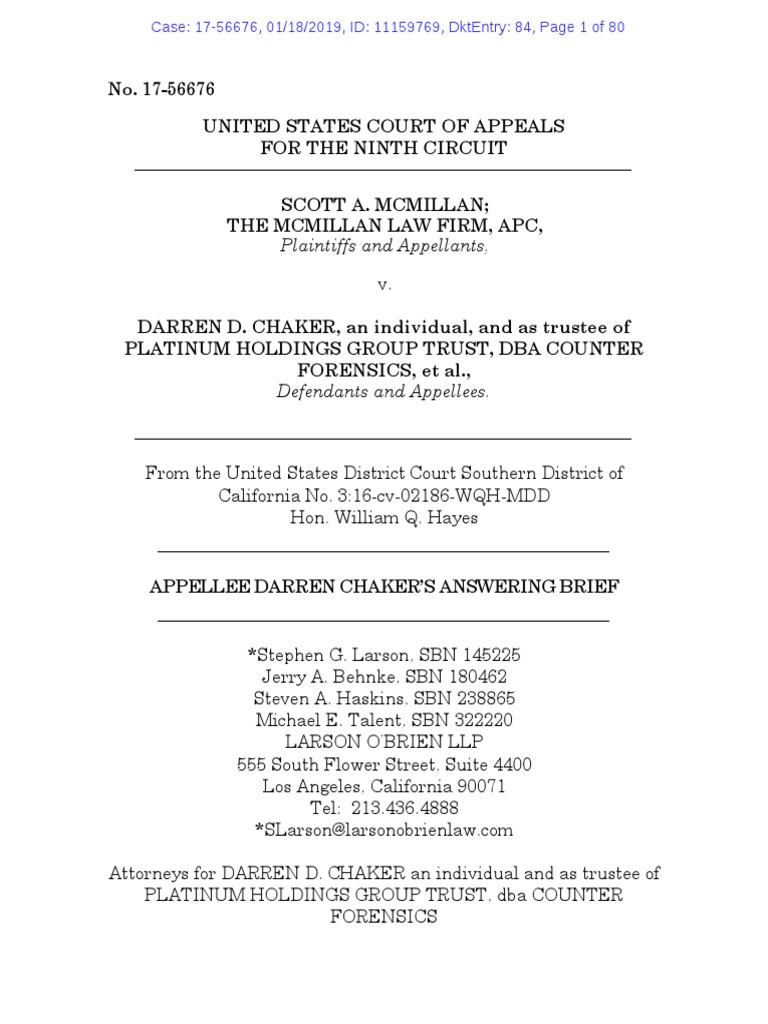 Darren Chaker Civil RICO | PDF | Racketeer Influenced And Corrupt ...