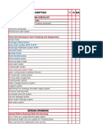 Plumbing Design CheckList