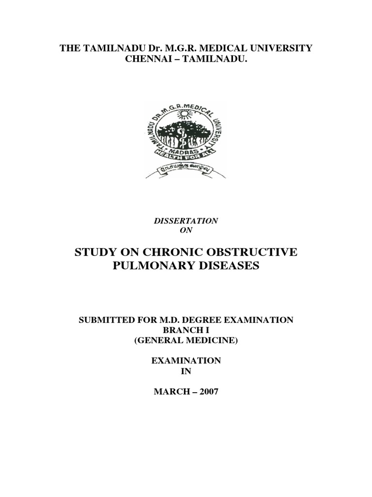 thesis in pulmonary medicine